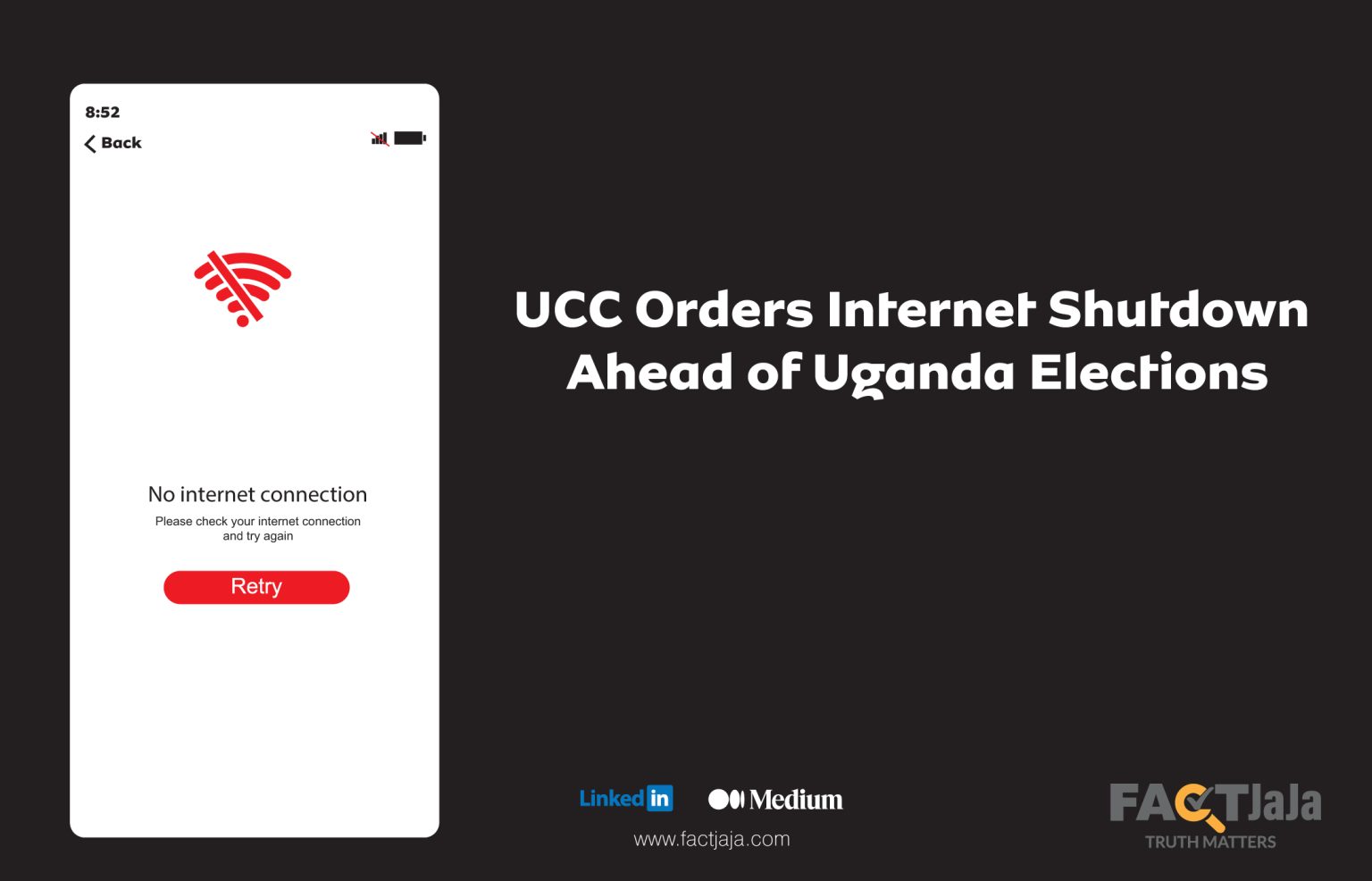 UCC Orders Internet Shutdown Ahead of Elections
