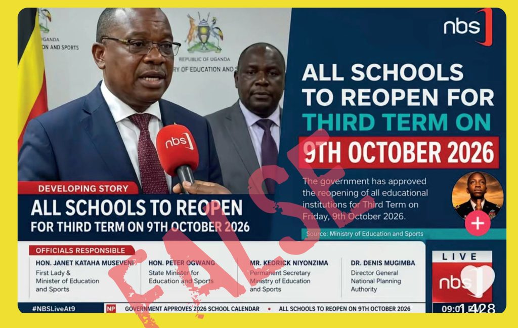 FACTCHECK: ALL SCHOOLS TO OPEN on September 14, 2026 not 9th October.